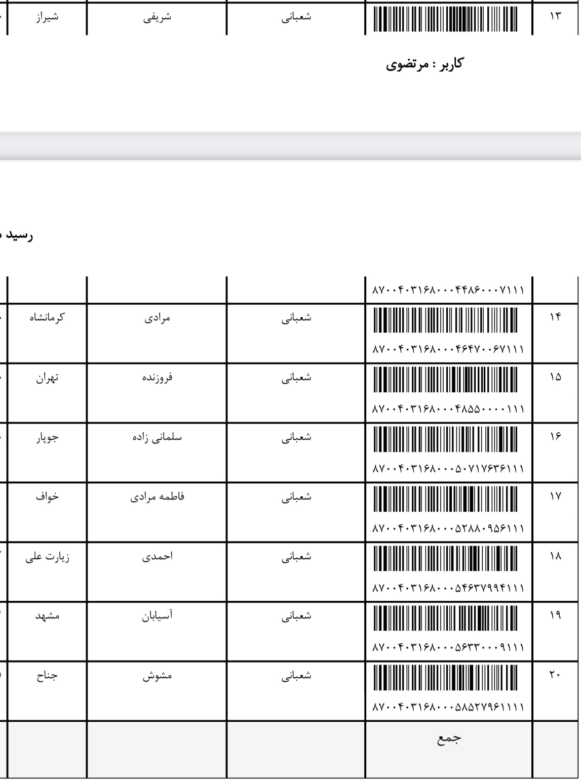 ارسال ۱۳ شهریور (فایل ۲)